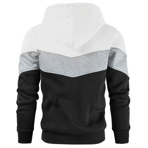 Sweat-shirt à capuche pour homme, coupe classique, respirant, en polyester et coton, style décontracté, pour l'automne - Product Image 4