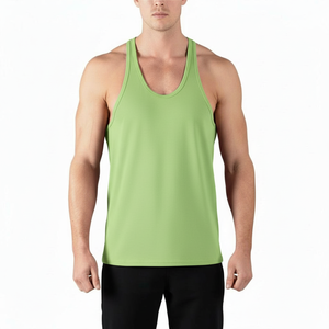 Sports Wear Boy Muscle <b>Singlet</b> Sleeveless Vest Gym <b>Mens</b> Tank Top Bodybuilding Fitness Running Custom Logo Tank Top - Product Image 1