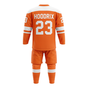 Uniforme de Hockey sobre Hielo Personalizado al por Mayor, Conjunto de Camiseta y Pantalones con Logotipo del Equipo, Número y Nombre Impresos, MOQ Bajo, Fabricante de Ropa Deportiva, Pakistán - Product Image 3
