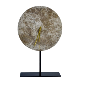 Wholesale Custom Made Modern Design Marble Desk <b>Clock</b> Home Office Decor Circular Pattern Mechanical Power Custom Color & Logo - Product Image 2