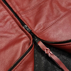 Chemises de golf pour hommes en cuir PU uni, col montant, anti-plis, grande taille, style streetwear printemps, avec logo brodé personnalisé - Product Image 6