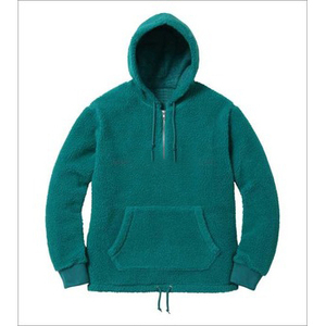 Men's Cozy Sherpa Hoodie Fabric Winter Plush <b>Fleece</b> <b>Lined</b> Pullover <b>Jacket</b> Hiking Camping Everyday Wear Warmth High Streetwear - Product Image 1