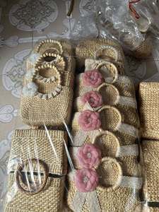 Bolsa de jacinto de agua, material de fibra de jacinto de primera calidad diseñado para bolsas de transporte reutilizables de Vietnam - Product Image 3