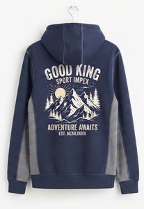 Sudadera con Capucha Personalizada con Paneles en Contraste, 350g, Felpa de Algodón, Estilo Urbano para Hombre, Fabricante OEM ODM - Product Image 2