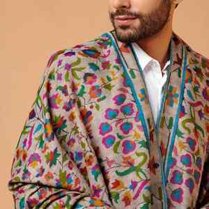 Chal de Pashmina Kani Estampado de Lujo Hecho a Mano, Suave, Cálido, Transpirable, Diseño Sólido, Elegante Envoltura para Invierno - Product Image 4