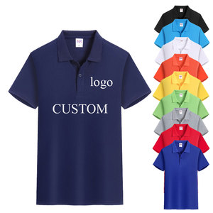 Camiseta de Golf Personalizada al por Mayor, 100% Algodón, Color Sólido, con Logotipo Personalizado y Tela Transpirable - Product Image 1