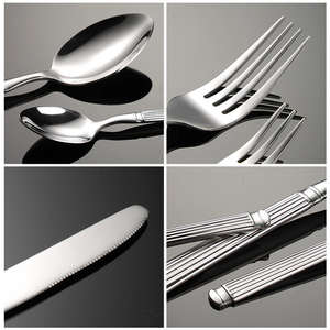 Restaurant Grade Sustainable Stainless Steel Cutlery Set | Reusable Durable <b>Flatware</b> for Heavy Daily Commercial & Party Use - Product Image 3