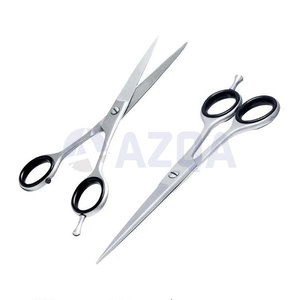 Ensemble de ciseaux de barbier professionnels en acier inoxydable super tranchants pour droitiers avec étui – Ciseaux de coiffure et d'éclaircissement pour salon - Product Image 2