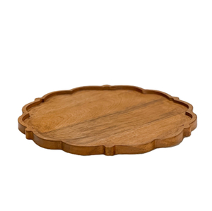Assiette de présentation en bois brun foncé pour dîner, mariage, décoration d'hôtel et de restaurant, vaisselle pour la cuisine - Product Image 3