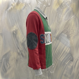 Maillot de baseball rayé à manches longues Snowgrace, col rabattu, coupe classique, unisexe, adultes, toutes saisons, respirant, en polyester - Product Image 2