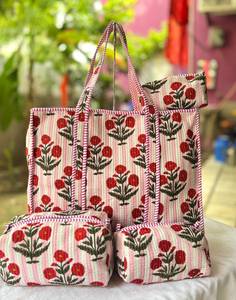 Juego de Bolsas de Viaje Acolchadas de Algodón Premium, Gran Capacidad, con Cierre, para Regalos, Almacenamiento, Exportación Global, Fabricación y Suministro - Product Image 2