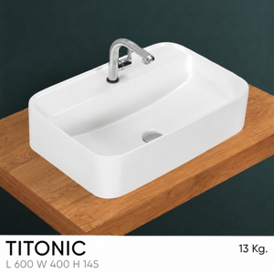 Lavabo Rectangular de Pared con Grifo de Palanca Certificado por NSF, Desagüe de un Solo Orificio, Diseño Minimalista Pulido, Capacidad de 12L - Product Image 3