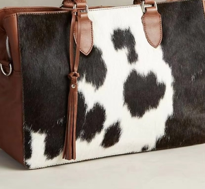 Sacs fourre-tout et sacs à bandoulière pour femmes en cuir véritable, fourrure de cheval et cuir de vachette, élégants, spacieux, classiques, personnalisés par le fabricant - Product Image 3