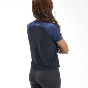 Summer Best Quality T-Shirt Workout <b>Top</b> Quick Dry <b>Compression</b> Seamless Knitted Sportswear Athletic Elastic <b>Women</b> T-Shirt - Product Image 2