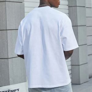 T-shirt en coton premium surdimensionné pour homme, tee-shirt tendance, vente en gros - Product Image 2