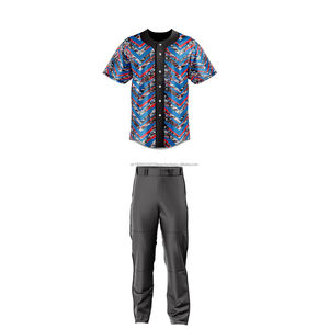 2026 Neue Maßgefertigte Sport-Baseball-Uniform für Herren Pakistan Sets Einzigartiger Stil Schnelltrocknend Spandex/Polyester - Product Image 3