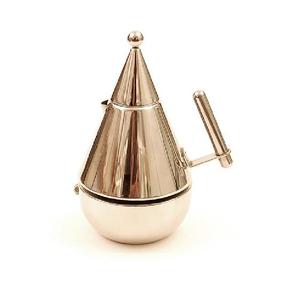 Cafetière arabe de qualité supérieure, fournisseur mondial, en métal, théière et cafetière arabe en cuivre avec support, design martelé - Product Image 3