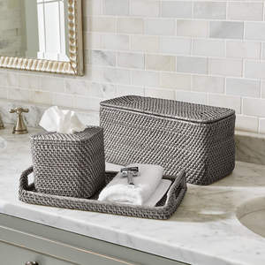 Support en rotin durable pour boîte à mouchoirs, fournitures de bureau et maison, boîtes à serviettes en papier tressé - Product Image 5