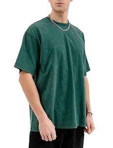 Camiseta Vintage con Logotipo Personalizado, Lavada al Ácido, para Hombre, de Algodón Grueso, Estilo Desgastado, Talla Grande, 100% Algodón - Product Image 2