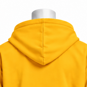 Sweat à capuche brodé Indus jaune doré, motif floral, poche kangourou, coupe décontractée, streetwear décontracté, hiver - Product Image 4