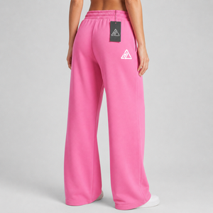 2026 New Arrived Casual Wear Long <b>Drawstrings</b> Elastic Waist Flare Sweatpants Wide Bottom Breathable Solid Color <b>Trousers</b> - Product Image 6