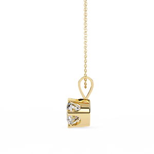 จี้เพชรทรงกลม 2 กะรัต 8 ขา ตัวเรือนทองคำแท้ 14K แบบมินิมอล ได้รับการรับรองจาก IGI เหมาะสำหรับเป็นของขวัญสำหรับผู้หญิงในงานปาร์ตี้ - Product Image 4