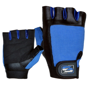 Gel Padded Leather Half <b>Finger</b> Gym Gloves Closure Palm Protection Breathable Adjustable Wrist <b>Strap</b> Great Fit Gym Gloves - Product Image 6