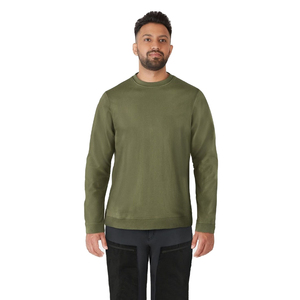 Men's Winter Fleece Sweatshirt 100% Cotton <b>Jumper</b> Custom Logo Silk Screen Printing Solid O-Neck 380g - Product Image 1