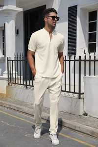 Ensemble de survêtement personnalisé pour homme, coupe ajustée, vêtements de sport, tenue de gym - Product Image 2