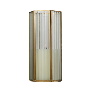 Cylinder Metal Candle Holder <b>Brass</b> Frame Clear Glass Heat Resistant Home Decoration Votive <b>Lanterns</b> Metal Glass Votives Candle - Product Image 6
