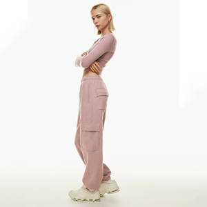 Pantalon cargo patchwork taille haute respirant et confortable pour homme et femme, coupe ample style indie, idéal pour l'hiver - Product Image 3