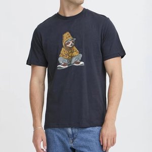 T-shirts Homme Vintage Personnalisés à Col Rond et Manches Courtes, Imprimés avec Logo, Respirants et à Séchage Rapide, en Polyester/Coton – Vente en Gros - Product Image 1