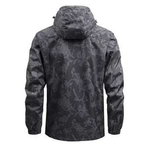 Custom Unisex Lightweight Canvas Bomber Jacket with Crew Neck Formal <b>Camouflage</b> Pattern 100% Polyester Zipper Closure for Spring - Product Image 6