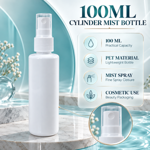Botella de PET de 100 ml con Pulverizador Fino |   Envase Cosmético con Pulverizador para Cuidado de la Piel, Belleza y Cuidado Personal, Suministro al por Mayor - Product Image 5