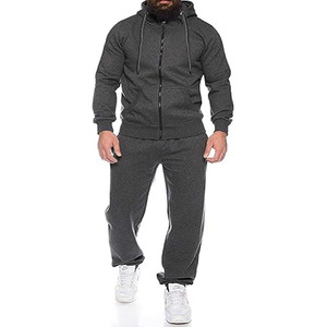 Ensemble de survêtement deux pièces uni de haute qualité pour hommes, vente en gros, par Dress Sports - Product Image 1