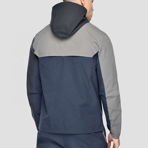 Conjunto de Chaqueta Cortavientos para Hombre con Bloques de Color, Ligera, Transpirable, Impermeable, con Capucha, Ropa Exterior Informal de Primavera - Product Image 3