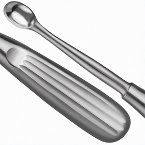 Juego de 9 curetas Spratt Brun para huesos, 6.5 pulgadas, copas ovaladas rectas, tamaño 3/06, mango hueco, acero inoxidable, manual, certificado CE - Product Image 3