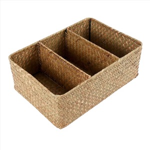 Hand-Woven Seagrass Storage <b>Baskets</b> Handmade Storage <b>Basket</b> Wholesale eco-friendly Made in Viet Nam - Product Image 1