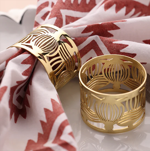 Classic Design Brass Napkin <b>Ring</b> Sample <b>Circle</b> Lotus Crafts Napkin Holder Awesome Design Hot Selling Sale - Product Image 1