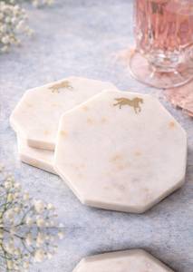 Marble <b>Table</b> <b>Coasters</b> Elegant <b>Table</b> Decoration & Accessories - Product Image 3