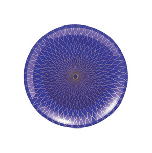 Black Round <b>Plastic</b> Tray With Golden Bamboo Pattern Food Grade PP Material 300mm Diameter - Product Image 5