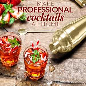 Ensemble de shakers à cocktails personnalisés de qualité supérieure, faits à la main, écologiques, modernes, pour mélanger les boissons, kit de barman - Product Image 5