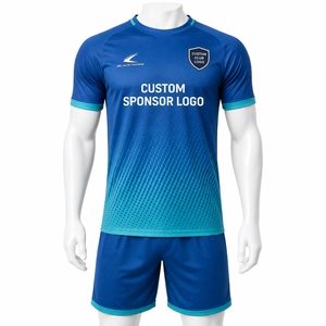 Conjunto de Camiseta de Fútbol Personalizada para Hombre, Sublimada, de Secado Rápido, Cuello Redondo, Manga Corta, Uniforme para Adultos - Product Image 4