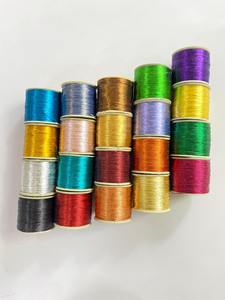 Fil métallique en polyester Zari teint, écologique, imperméable pour la couture de vêtements et les travaux manuels, vente en gros - Product Image 2