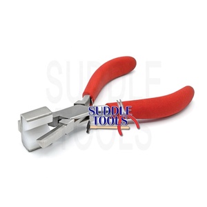 Alicates de pulsera de anillo de alambres de Metal en forma de V, herramientas de modelado de cabeza de nailon, fabricación de joyas, mordazas de nailon que no se estropean - Product Image 1