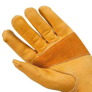 Sheepskin Leather Men's Work Driver <b>Gloves</b> Industrial Construction Safety Working <b>Gloves</b> - Product Image 5