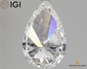 3.50 carat poire coupe laboratoire diamant cultivé F couleur VVS2 clarté CVD processus 13.67mm IGI certifié Solitaire anneau pièce maîtresse - Product Image 5