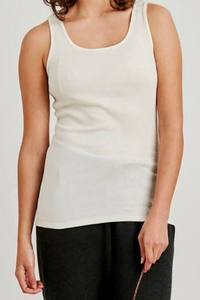 Camiseta sin Mangas EVERGREEN de la Mejor Calidad para Mujer, Tejida, 100% Algodón, Suave, Transpirable, Ecológica, Cómoda para Uso Diario - Product Image 3