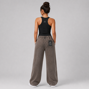 New Polyester/Cotton <b>Lace</b> Fleece Women's Pants Custom Printed Logo Winter Casual Wear Eco-Friendly High Quality <b>Elastic</b> - Product Image 4