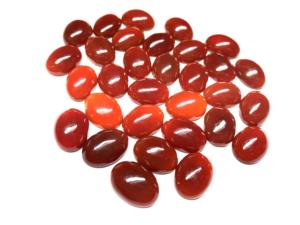 Venta al por mayor de piedras naturales de ágata roja, negra y verde, crisoprasa, ágata roja, calcedonia, cabujón de piedra preciosa con corte de pera para anillo - Product Image 3